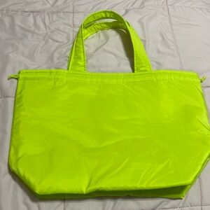 NWOT Ulta neon cinch button tote